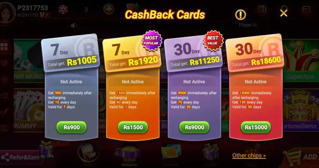 cash back cards