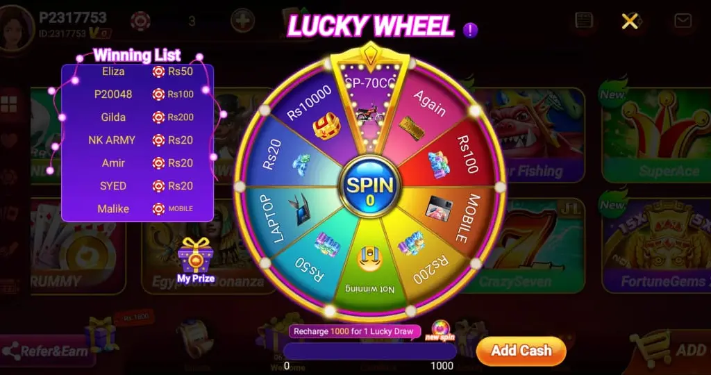 lucky wheel